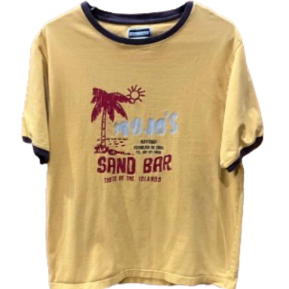 (3/$24) Whispering Smith Yellow Sand bar Vintage Style Tee Shirt  Sz L